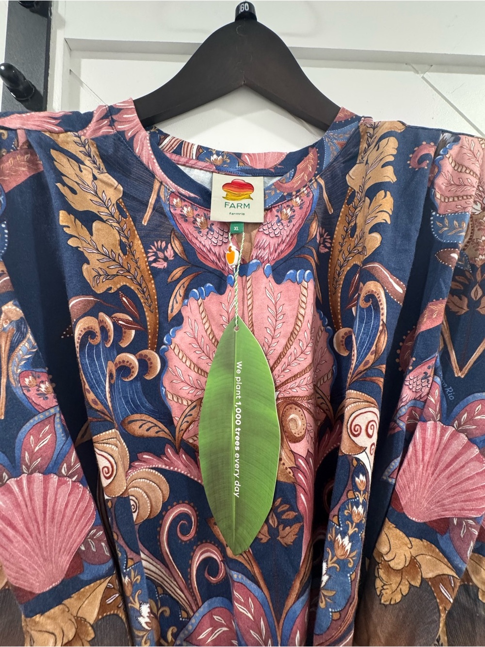Farm Rio Boho Beauty Mini T-Shirt Dress - Picture 4 of 4